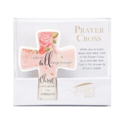 Roman All Things Through Christ Porcelain Prayer Cross -Home Improvement Store All Things Through Christ Porcelain Prayer Cross 223621 02