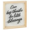 Hallmark Big Thanks Framed Quote Sign, 7x8 2 Hallmark Big Thanks Framed Quote Sign, 7x8 -Home Improvement Store Big Thanks for Little Blessings Framed Quote Sign 1SNN1066 01