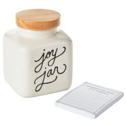 Hallmark Ceramic Joy Jar And Notepad, Set Of 2 -Home Improvement Store Ceramic Joy Jar and Note Pad 1SNN1080 03