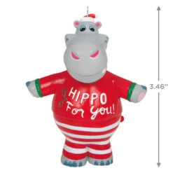 Hallmark I Want A Hippopotamus For Christmas Musical Ornament -Home Improvement Store Christmas Hippopotamus Keepsake Ornament 2099QGO2627 03