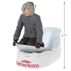 Hallmark National Lampoon's Christmas Vacation™ Don't Try This At Home, Kids! Ornament With Light And Sound -Home Improvement Store Christmas Vacation Clark on Sled Keepsake Ornament 2499QXI6269 03