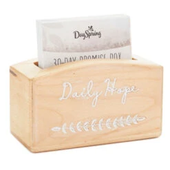 Hallmark Daily Hope 30-Day Promise Box With Inspirational Cards -Home Improvement Store Daily Hope Wood Promise Box and 30 Inspirational Cards 1BMK1602 03