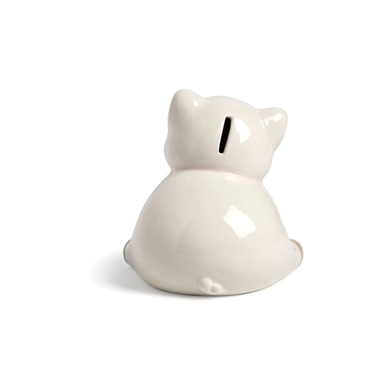 Demdaco Cream Piggy Bank, 6" 4 Demdaco Cream Piggy Bank, 6" - Image 2