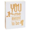 Hallmark Disney Mickey And Minnie Meant To Be Quote Sign 1 Hallmark Disney Mickey And Minnie Meant To Be Quote Sign -Home Improvement Store Disney Mickey and Minnie Meant to Be Sentiment 1DYG2049 01