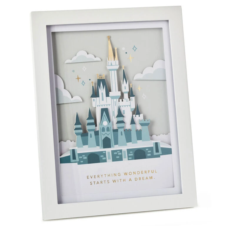 Hallmark Walt Disney World 50th Anniversary Castle Papercraft Framed Art, 8.88x10.5 3 Hallmark Walt Disney World 50th Anniversary Castle Papercraft Framed Art, 8.88x10.5