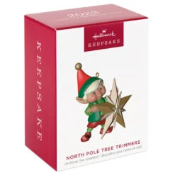 Hallmark North Pole Tree Trimmers Ornament 11 Hallmark North Pole Tree Trimmers Ornament -Home Improvement Store Elf With Christmas Tree Keepsake Ornament 1799QXR8069 04
