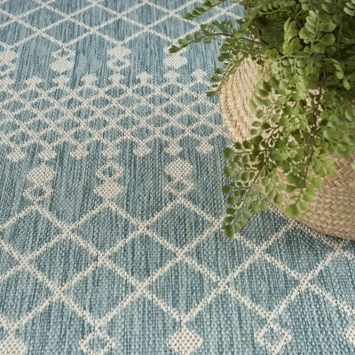 Nourison Positano Moroccan Trellis Flatweave Outdoor Rug 7 Nourison Positano Moroccan Trellis Flatweave Outdoor Rug - Image 5