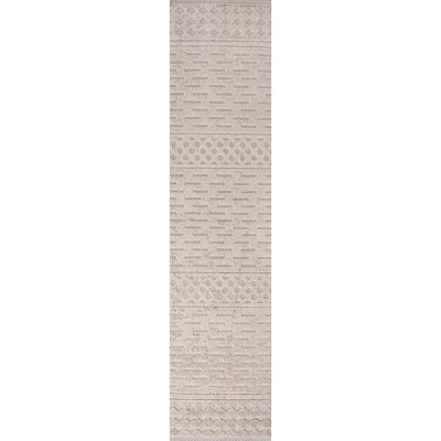 Xlendi High-Low Pile Moroccan Geometric Indoor/Outdoor Area Rug - JONATHAN Y 3 Xlendi High-Low Pile Moroccan Geometric Indoor/Outdoor Area Rug - JONATHAN Y