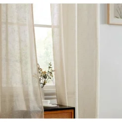 HLC.ME Emily Faux Linen Semi Sheer Light Filtering Grommet Lightweight Window Curtains Drapery Panels, Set Of 2 22 HLC.ME Emily Faux Linen Semi Sheer Light Filtering Grommet Lightweight Window Curtains Drapery Panels, Set Of 2 -Home Improvement Store GUEST 0316d5ca 51b5 4334 9686 87c34cd099ac