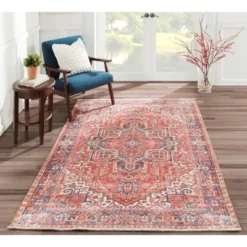 Chandler Medallion Rug Red - Momeni -Home Improvement Store GUEST 0381b1bb 777d 40e1 b605 3b3dd8ea03d9