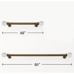 Home Mart Goods Clear Ball Bubbles Bronze Modern Curtain Rod For Windows (48" - 86") -Home Improvement Store GUEST 039d21d4 d2ae 49f2 bbe1 d0a623333b8d