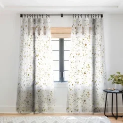 Nature Magick Metallic Gold Terrazzo Sparkle Single Panel Sheer Window Curtain - Deny Designs 13 Nature Magick Metallic Gold Terrazzo Sparkle Single Panel Sheer Window Curtain - Deny Designs -Home Improvement Store GUEST 0453ac65 f722 4626 9a35 3c9ead6f4673