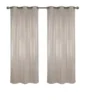 Metallic Blackout Thermal Grommet Curtain Panels (Set Of 2 Blush)