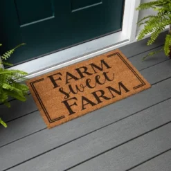 Evergreen Farm Sweet Farm Indoor Outdoor Natural Coir Doormat 1'4"x2'4" Brown 5 Evergreen Farm Sweet Farm Indoor Outdoor Natural Coir Doormat 1'4"x2'4" Brown -Home Improvement Store GUEST 0503d071 cbe9 4734 b37a 5eb2643bcfec