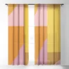 June Journal Shapes In Vintage Modern Pink Single Panel Sheer Window Curtain - Deny Designs 1 June Journal Shapes In Vintage Modern Pink Single Panel Sheer Window Curtain - Deny Designs -Home Improvement Store GUEST 050425d0 5e86 478a abb0 9dd4a25180ff