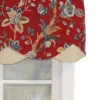 Gianna Petticoat 3in Rod Pocket Contrast Bottom Fabric Valance 50in X 15in By RLF Home 2 Gianna Petticoat 3in Rod Pocket Contrast Bottom Fabric Valance 50in X 15in By RLF Home -Home Improvement Store GUEST 0651dac9 7eac 4984 9f67 d5bfd117a448