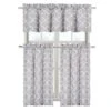 Kate Aurora Shabby Lattice Cotton Blend Kitchen Curtain Tier & Valance Set