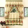 GoodGram Apple Orchard Complete 5 Pc. Kitchen Curtain Tier & Swag Set