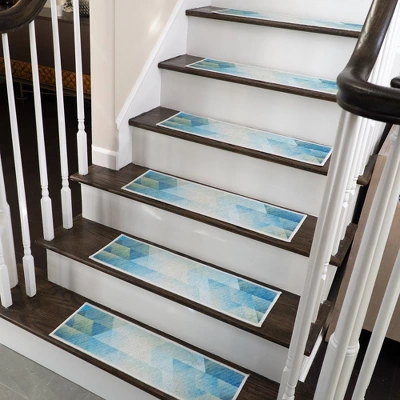 SussexHome Sea Design Cotton Anti-Slip Stair Treads, 9” X 28“ 7 SussexHome Sea Design Cotton Anti-Slip Stair Treads, 9” X 28“ - Image 5