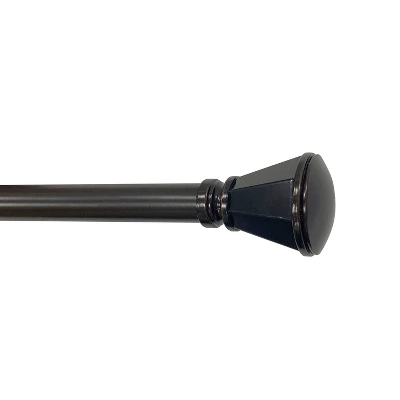 Decorative Drapery Single Rod Set With Trumpet Finials Oil Rubbed Bronze - Lumi Home Furnishings 7 Decorative Drapery Single Rod Set With Trumpet Finials Oil Rubbed Bronze - Lumi Home Furnishings - Image 5