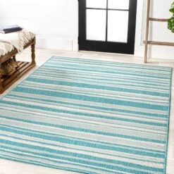 Castara Wavy Stripe Modern Indoor/Outdoor Area Rug - JONATHAN Y -Home Improvement Store GUEST 087b45f4 cda8 4eac a3b6 33405e0a899a
