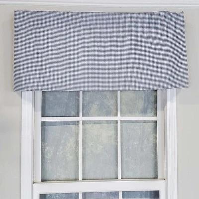 RLF Home Tailored Stylish Classic Small Check Croswell Window Valance 3" Rod Pocket 50" X 14" Blue 3 RLF Home Tailored Stylish Classic Small Check Croswell Window Valance 3" Rod Pocket 50" X 14" Blue
