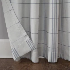 Castille Farmhouse Plaid Semi-Sheer Rod Pocket Curtain Panel - No. 918 8 Castille Farmhouse Plaid Semi-Sheer Rod Pocket Curtain Panel - No. 918 -Home Improvement Store GUEST 0a95c377 7525 406a 8d67 9f6fa882f51a