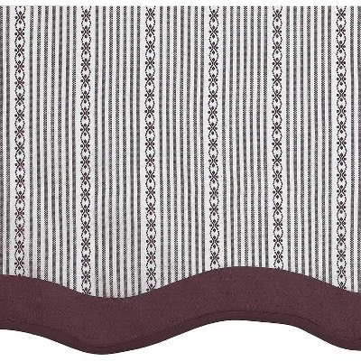 GoodGram Farmhouse Striped Café Kitchen Curtain Tier & Valance Set - Assorted Colors 3 GoodGram Farmhouse Striped Café Kitchen Curtain Tier & Valance Set - Assorted Colors