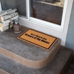 BirdRock Home Beware Of Owner Coir Front Door & Entry Doormat - 18" X 30" 13 BirdRock Home Beware Of Owner Coir Front Door & Entry Doormat - 18" X 30" -Home Improvement Store GUEST 0b14353b c8d0 4835 bfc2 e150388b24d7