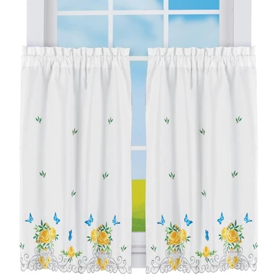 Collections Etc Floral Butterfly Curtains 7 Collections Etc Floral Butterfly Curtains - Image 5