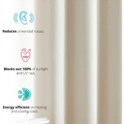 HLC.ME Laurance Complete Blackout Thermal Insulated Grommet Top Panels Window Curtains Drapes For Bedroom, Set Of 2 -Home Improvement Store GUEST 0d1dd2ab a0b3 46a5 b07c a741578d55f0