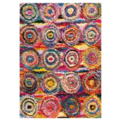 Kindra Circles Shaggy Area Rug - NuLOOM -Home Improvement Store GUEST 0ddaf5c0 3fd4 464f 994c 9dc7d1d095ca