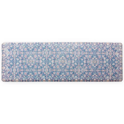 Kilim Anti-Fatigue Comfort Long Floor Mat Blue - Brewster 8 Kilim Anti-Fatigue Comfort Long Floor Mat Blue - Brewster - Image 6