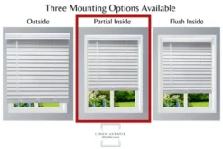 Linen Avenue Cordless Faux Wood Blind, Partial Inside Mount -Home Improvement Store GUEST 1259dd81 c9cb 4225 8d00 8bfea2ffdf3d