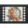Geranium Wreath Summer Doormat Indoor Outdoor 30" X 18" Briarwood Lane -Home Improvement Store GUEST 127978aa a77c 47c5 8b8c 5cdc8dce6ac6