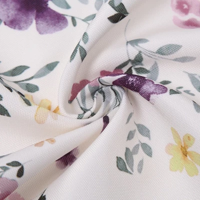 Trinity Oxford Cloth Flower Brocade Curtains For Half Window Farmhouse 5 Trinity Oxford Cloth Flower Brocade Curtains For Half Window Farmhouse - Image 3