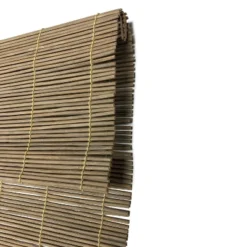 72" X 72" Outdoor Imperial Matchstick Rayon From Bamboo Cord-Free Natural Rollup Blinds Driftwood - Radiance