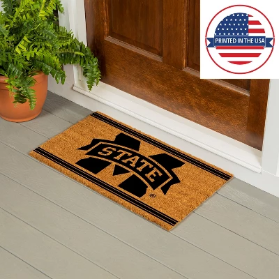 Evergreen Mississippi State University Logo Turf Mat, Brown- 28 X 16 Inches Indoor Outdoor Doormat 7 Evergreen Mississippi State University Logo Turf Mat, Brown- 28 X 16 Inches Indoor Outdoor Doormat - Image 5
