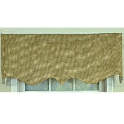 RLF Home 100% Cotton Basket Weave Regal With Poly/Cotton Lining Rod Pocket Valance 50" X 15" Loden 4 RLF Home 100% Cotton Basket Weave Regal With Poly/Cotton Lining Rod Pocket Valance 50" X 15" Loden - Image 2