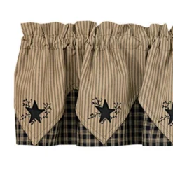 Park Designs Sturbridge Star Embroidered Valance - Black - 72''L 7 Park Designs Sturbridge Star Embroidered Valance - Black - 72''L -Home Improvement Store GUEST 1469bf91 e335 40c2 a7e9 0e8a5330ef26