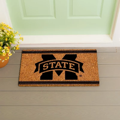 Evergreen Mississippi State University Logo Turf Mat, Brown- 28 X 16 Inches Indoor Outdoor Doormat 6 Evergreen Mississippi State University Logo Turf Mat, Brown- 28 X 16 Inches Indoor Outdoor Doormat - Image 4