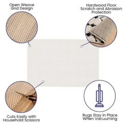 Flash Furniture Non Slip Rug Pad For Area Rug, Hardwood Floor Rug Gripper Anti Skid Rug Pad Protective Cushioning Rug Pad 17 Flash Furniture Non Slip Rug Pad For Area Rug, Hardwood Floor Rug Gripper Anti Skid Rug Pad Protective Cushioning Rug Pad -Home Improvement Store GUEST 157e3ccb 3887 4714 9327 ca9ea4a9575e