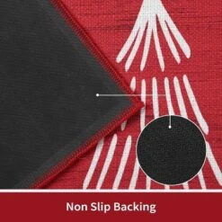 Christmas Red Kitchen Mat Sets Of 2 Washable Runner Rug,17x29In+17x47In,Non Slip Non Shedding Kitchen Rug Decorative Runner Mats -Home Improvement Store GUEST 15cb58cd 03b5 4920 8dd0 397ab6d96978