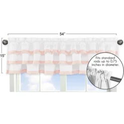 Sweet Jojo Designs Window Valance Treatment 54in. Boho Fringe White And Pink -Home Improvement Store GUEST 15fb1ab5 3f8c 49bb a51f 05e81269ca4b