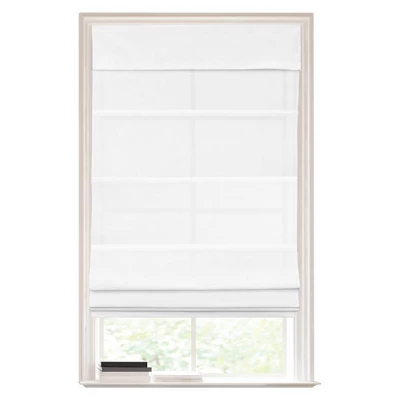 1pc Light Filtering Cordless Roman Window Shade White - Lumi Home Furnishings 9 1pc Light Filtering Cordless Roman Window Shade White - Lumi Home Furnishings - Image 7