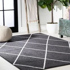 Cole Minimalist Diamond Trellis Round Area Rug - JONATHAN Y 15 Cole Minimalist Diamond Trellis Round Area Rug - JONATHAN Y -Home Improvement Store GUEST 171b4020 4a42 45d5 bfb3 bc2722d03768