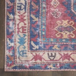 Nicole Curtis Machine Washable Bordered Southwestern Indoor Rug -Home Improvement Store GUEST 1766f4ff 8684 4239 8679 af77d4ae6c54