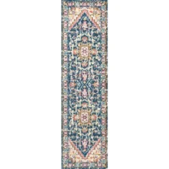 Brooklyn Geometric Medallion Area Rug - JONATHAN Y