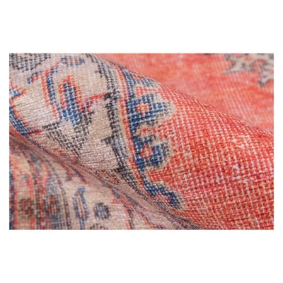 2'x3' Medallion Loomed Accent Rug Red/Blue - Momeni 5 2'x3' Medallion Loomed Accent Rug Red/Blue - Momeni - Image 3