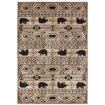 Weston Geometric Impressions Area Rug Ivory/Black - Captiv8e Designs 7 Weston Geometric Impressions Area Rug Ivory/Black - Captiv8e Designs - Image 5